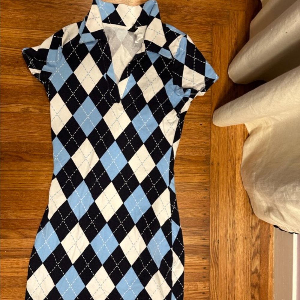 blue H&M dress - only worn once - new - cheap - cheap shipping
